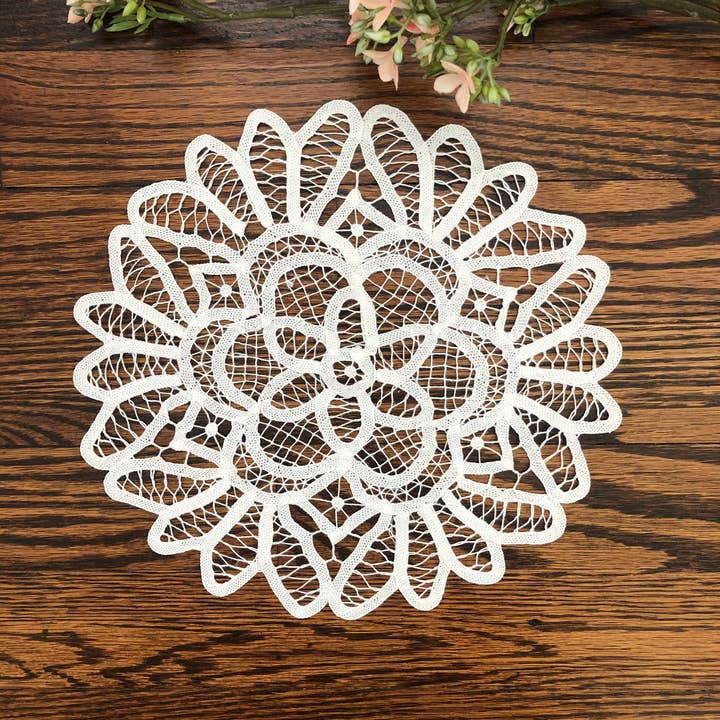 Picture of Peking Handicraft 06PBS001E06 6 in. Annies Treasures Round Shape Doilies, Multi Color