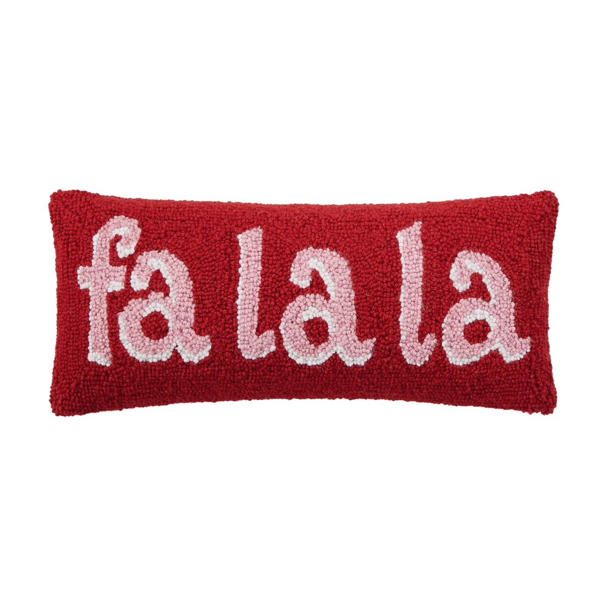 31AV511C20OB 8 x 20 in. Fa La La Poly Fill Hook Pillow, Multi Color