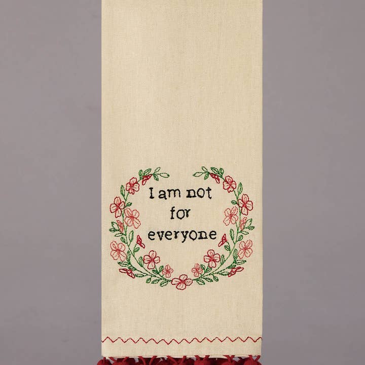 Picture of Peking Handicraft 04JI0923C 15 x 22.5 in. Not For Everyone Kitchen Towel, Multi Color 