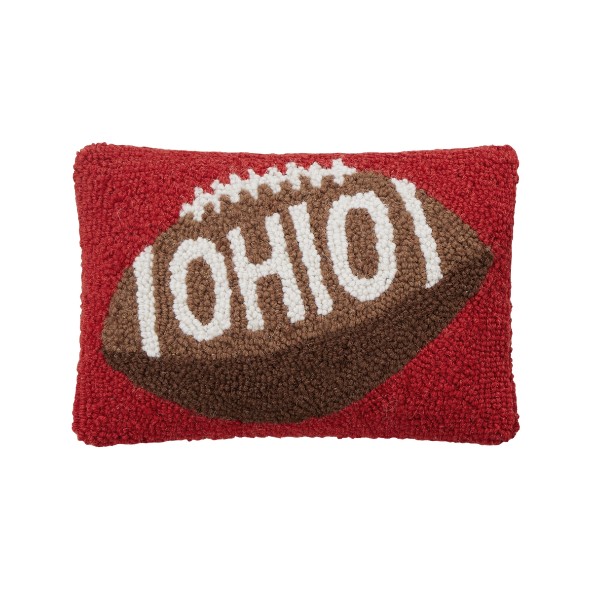 30AV777C12OB 8 x 12 in. Ohio Poly Fill Hook Pillow, Multi Color
