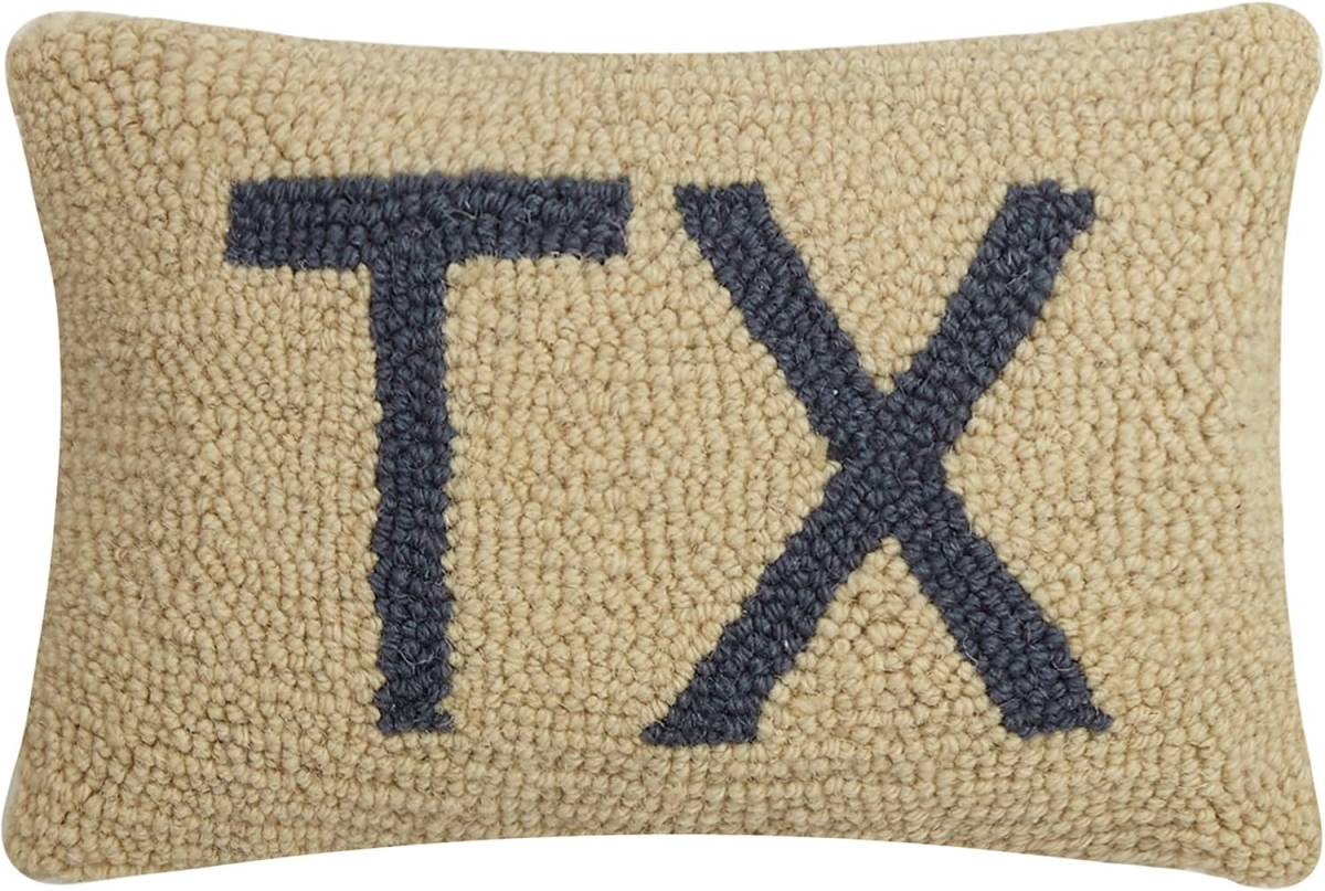 30JES780C12OB 8 x 12 in. Texas State Poly Fill Hook Throw Pillow, Multi Color