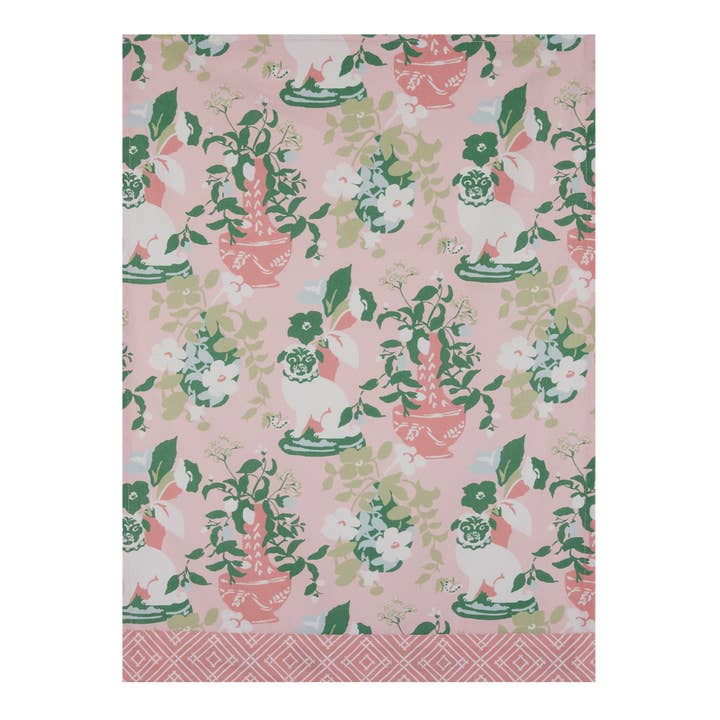 Picture of Peking Handicraft 04MCC30C 18 x 25 in. Imperial Palace Pink Kitchen Towel, Multi Color 