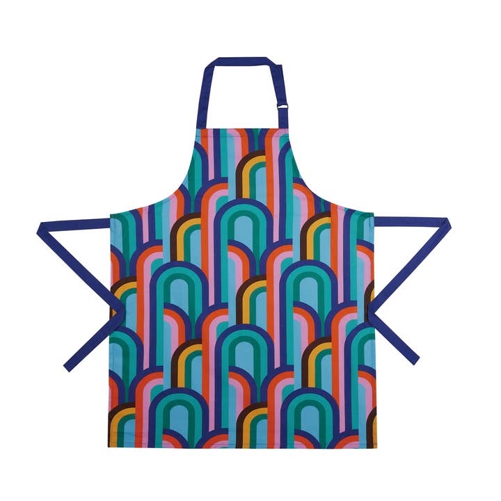 Picture of Peking Handicraft 02EO228C 28 x 34 in. Joyful Arches Apron, Multi Color 