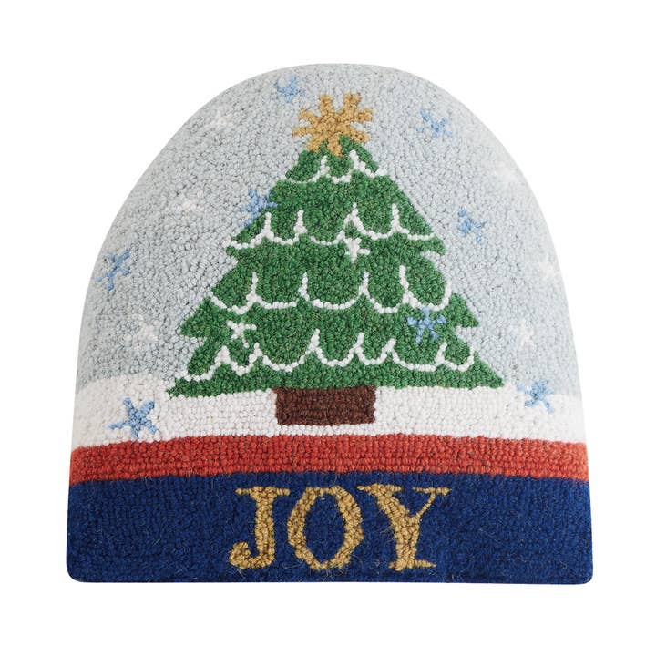 31APS185C14SQ 14 x 14 in. Snow Globe Shaped Blown in Filler Hook Pillow, Multi Color