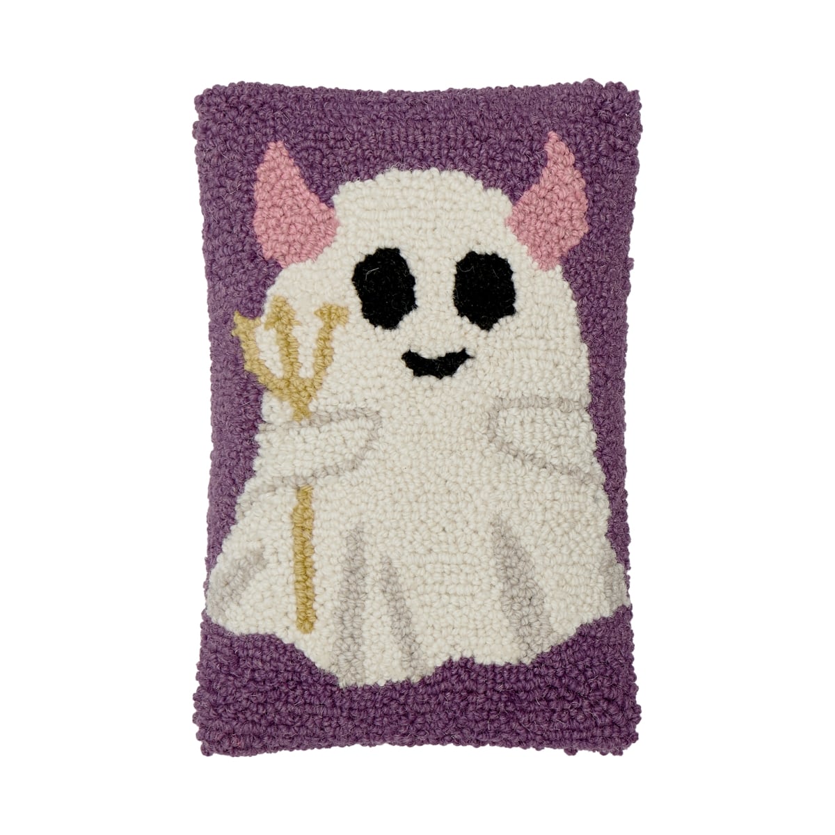 31AV649C12OB 8 x 12 in. Devil Ghost Poly Fill Hook Pillow, Multi Color