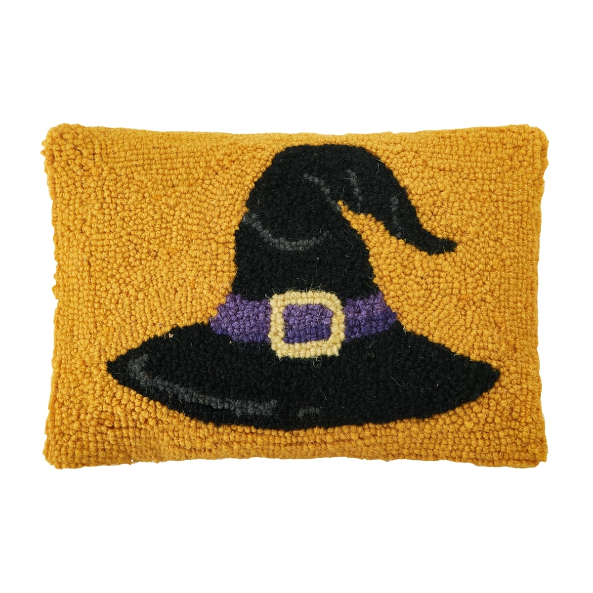 31AV707C12OB 8 x 12 in. Witch Hat Poly Fill Hook Pillow, Multi Color
