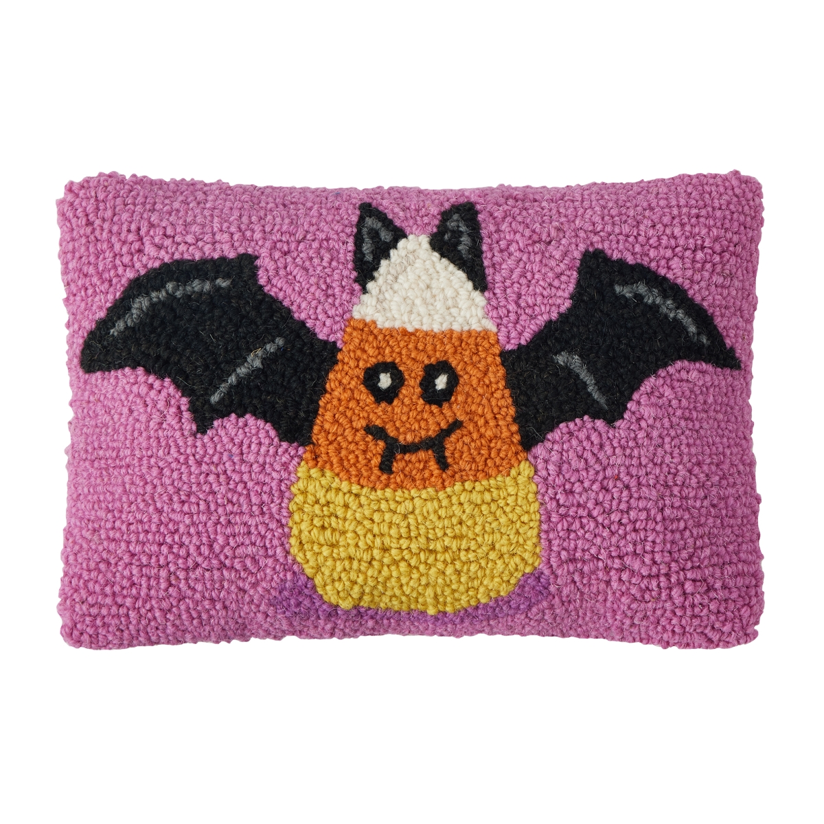 31AV714C12OB 8 x 12 in. Candy Bat Poly Fill Hook Pillow, Multi Color