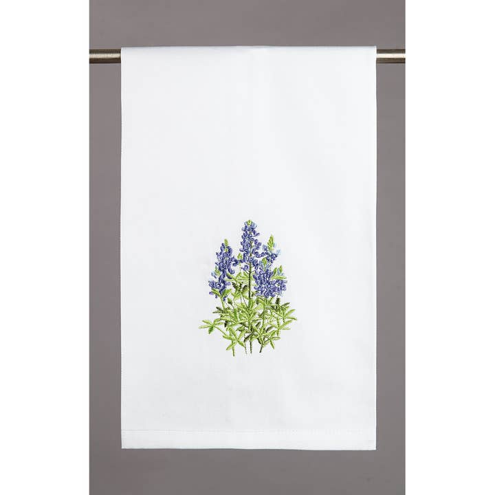 Picture of Peking Handicraft 04ML365WC 16 x 25 in. Blue Bonnet Kitchen Towel, Multi Color 