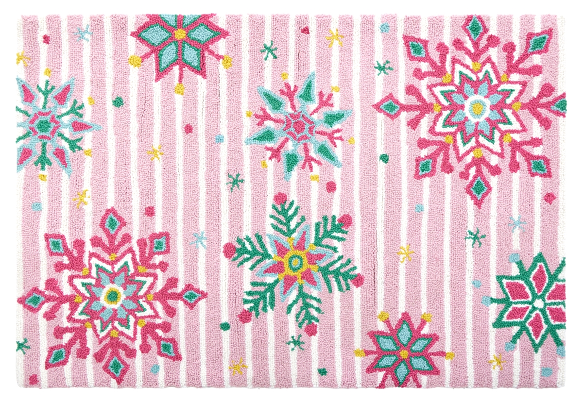 31AV487C40 27 x 40 in. Bright Holiday Hook Area Rug, Multi Color
