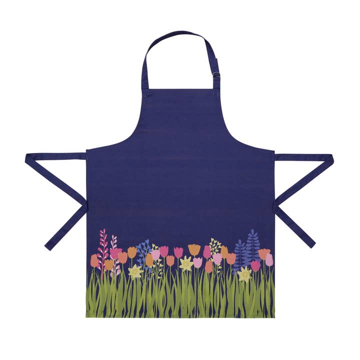 Picture of Peking Handicraft 02KN390C 28 x 34 in. Midnight Garden Apron, Multi Color 