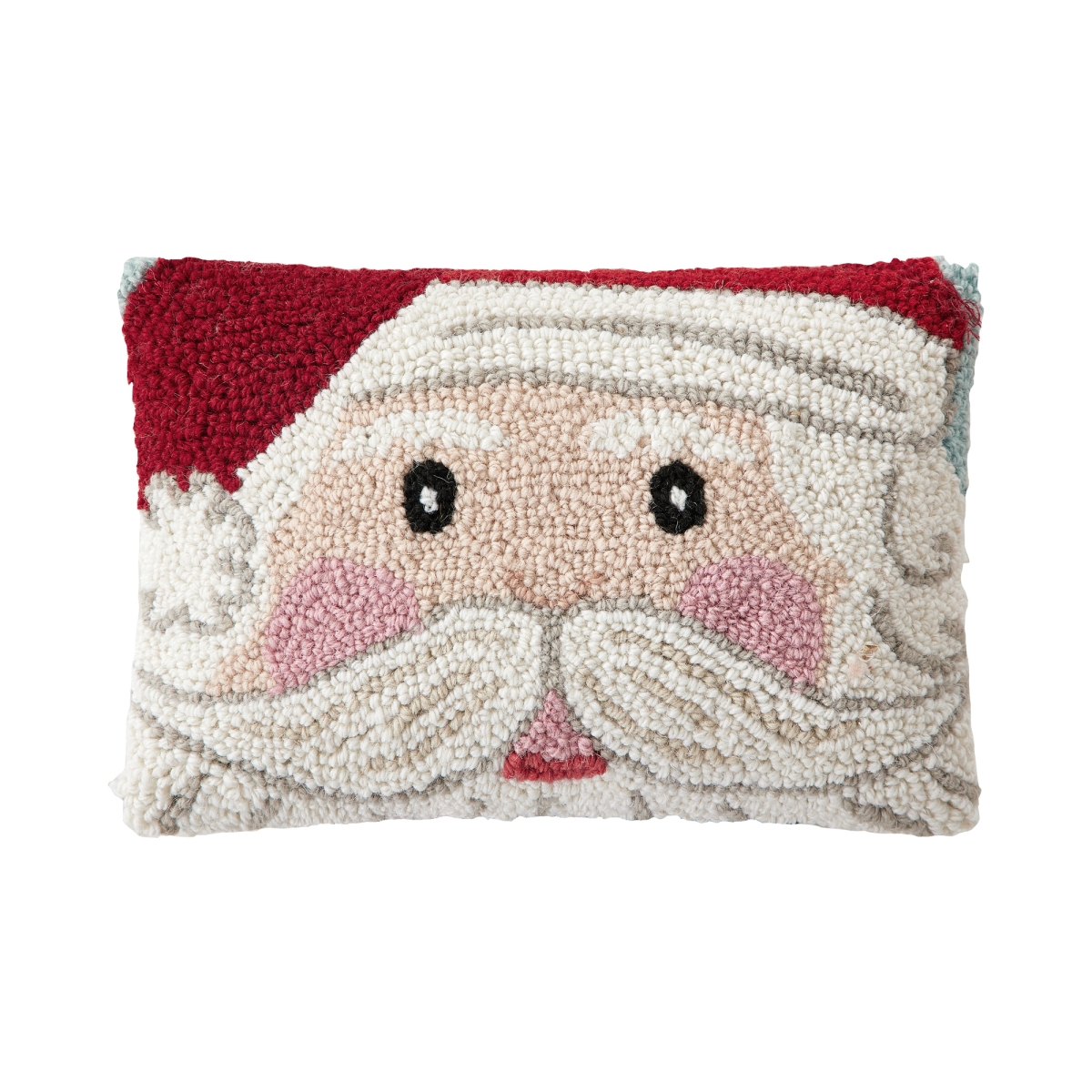 31AV749C12OB 8 x 12 in. Santa Poly Fill Hook Pillow, Multi Color