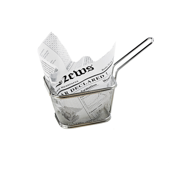 Picture of Packnwood 294PANR9 3.3 in. Small Round Stainless Steel Fryer Basket