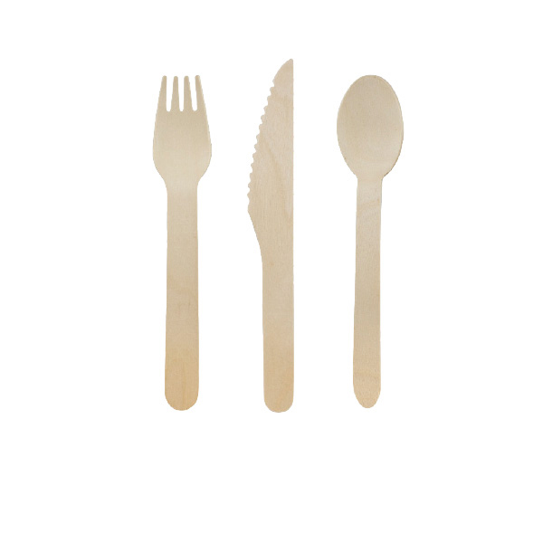 Picture of Packnwood 210COUVB3K Wooden Cutlery 3 by 1 kit