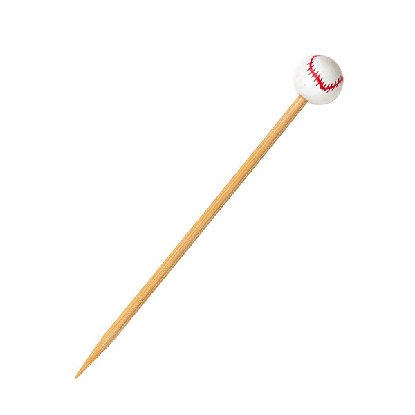 Picture of Packnwood 210BBBASB12 4.7 in. Bamboo Baseball Skewers