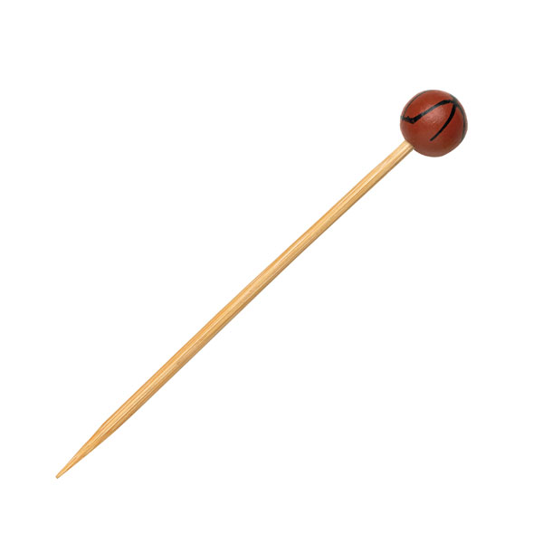 Picture of Packnwood 210BBBASK12 4.7 in. Bamboo Basketball Skewers