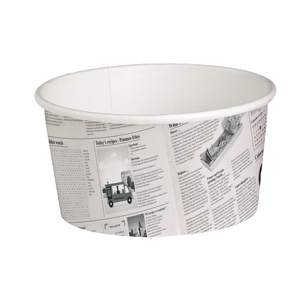 Picture of Packnwood 210DELINEWS20 20 oz Deli News Printed Containers - 4.49 in. Dia.