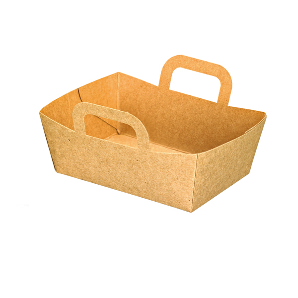 Picture of Packnwood 210CPANIER 9 oz Mini Kraft Basket - 3.75 x 2.75 x 1.4 in.