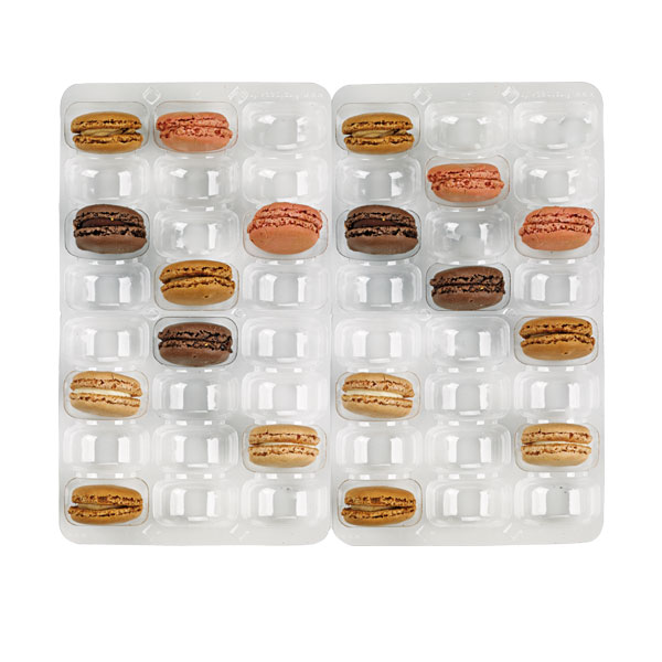Picture of Packnwood 210MACINS48 Macaron Inserts with Clip Closure - 14.17 x 10 x 1.18 in.