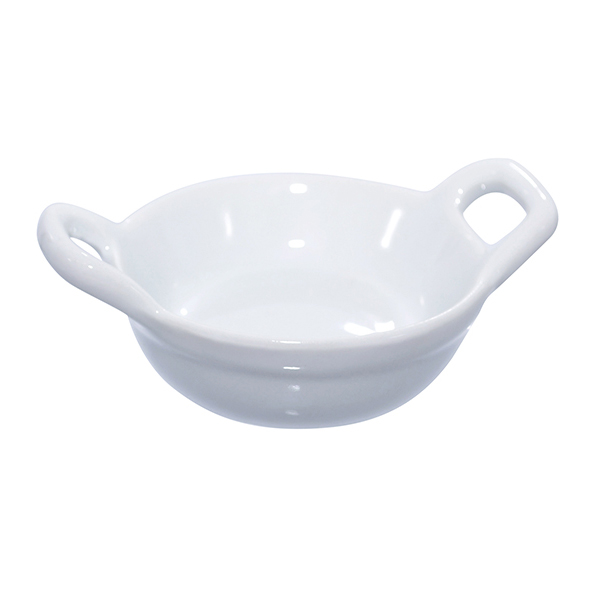 Mini Porcelain Casserole Dish - 1 oz 2.5 Dia. x 1 in.