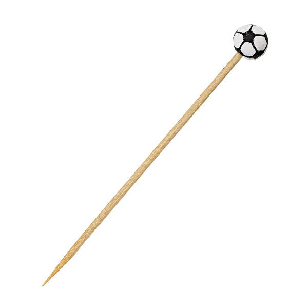 Picture of Packnwood 210BBRND 4.7 in. Soccer Themed Bamboo Skewers