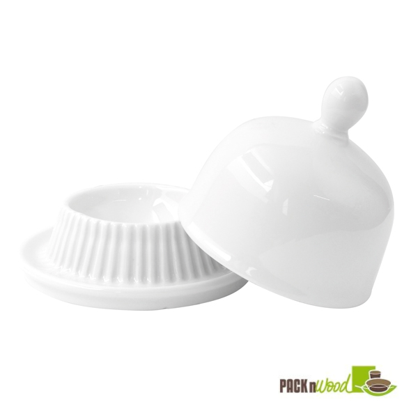 Mini Porcelain Bell Dish - 3.54 Dia. x 3.1 in.