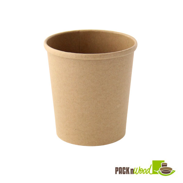 12 oz Brown Kraft Soup Cup - 3.6 Dia. x 3.5 in.
