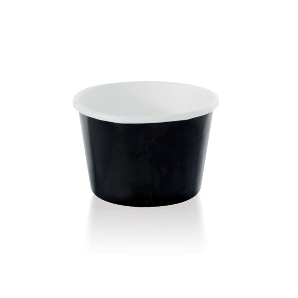 4.1 oz Black Paper Cup - 2.9 Dia. x 1.9 in.