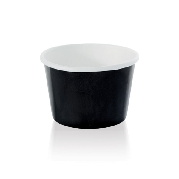 5.1 oz Black Paper Cup - 3.15 Dia. x 1.8 in.