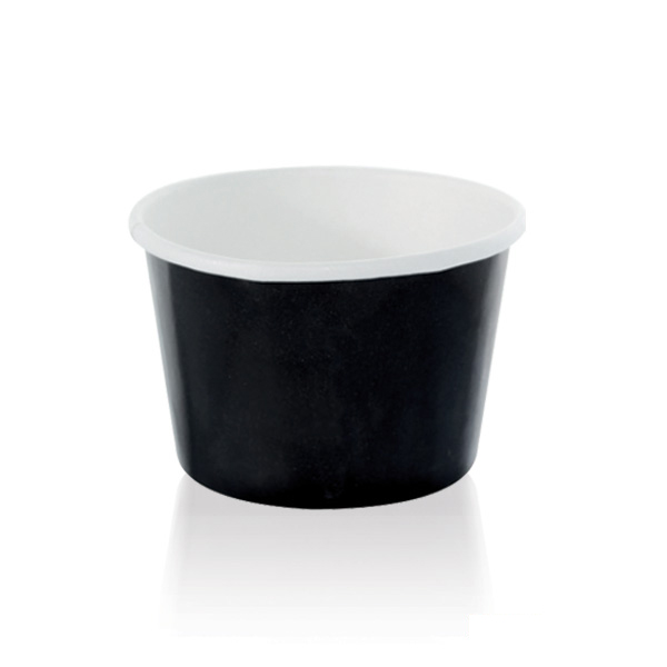 6.1 oz Black Paper Cup - 3.5 Dia. x 2 in.