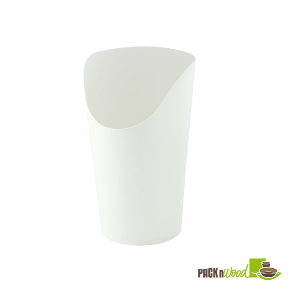 210GSPW480 12 oz White Kraft Wrap Cup - 5.3 x 2.36 in. Dia.