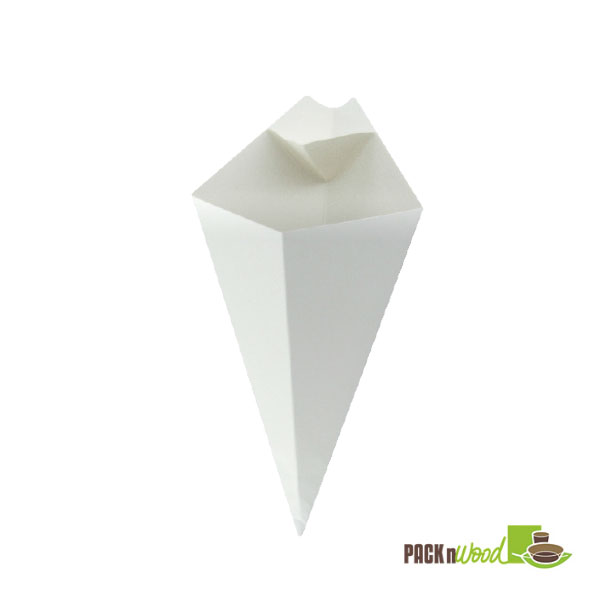 Picture of Packnwood 210SCONE 3.5 x 3.5 in. Closable White Snack Cone Top