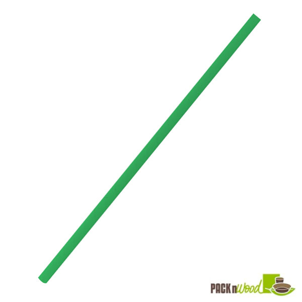 Picture of Packnwood 210CHP19FG 7.75 in. All Green Paper Straw