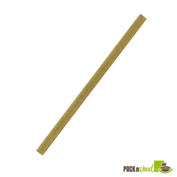 Picture of Packnwood 210CHP8KR 7.75 in. Unwrapped Full Kraft Paper Straws for Smoothies