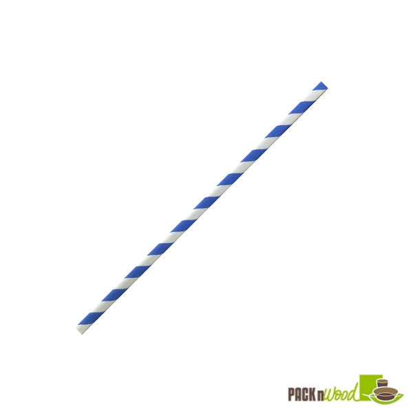 Picture of Packnwood 210CHP14BLUT 5.7 Dia. in. Blue Striped Unwrapped - 3000 Piece