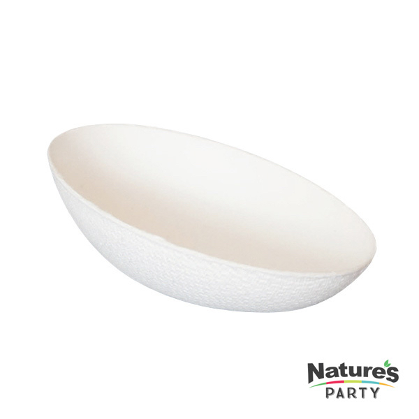 Picture of Packnwood 8NPCHICEGG 3.5 x 2 in. Eggster Sugarcane Dish&#44; White