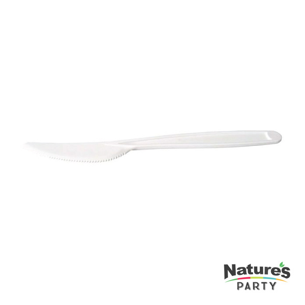 8NPCVPL822 7 in. Heavy Duty Cornstarch Knife, White - Pack of 24