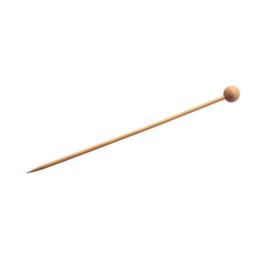 8NPBBOUL15 5.5 in. Bambi Ball Skewer, Bamboo