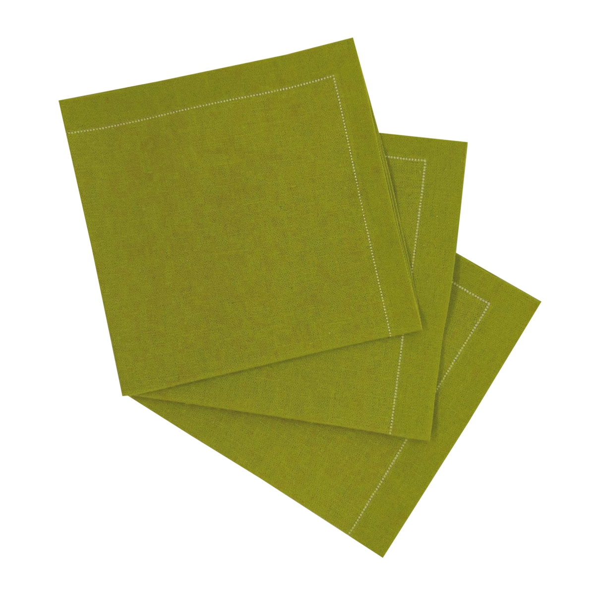 Picture of Packnwood 8NPSVCR20GN 7.9 x 7.9 in. Luxury Olive Cotton Cocktail Napkin, Green