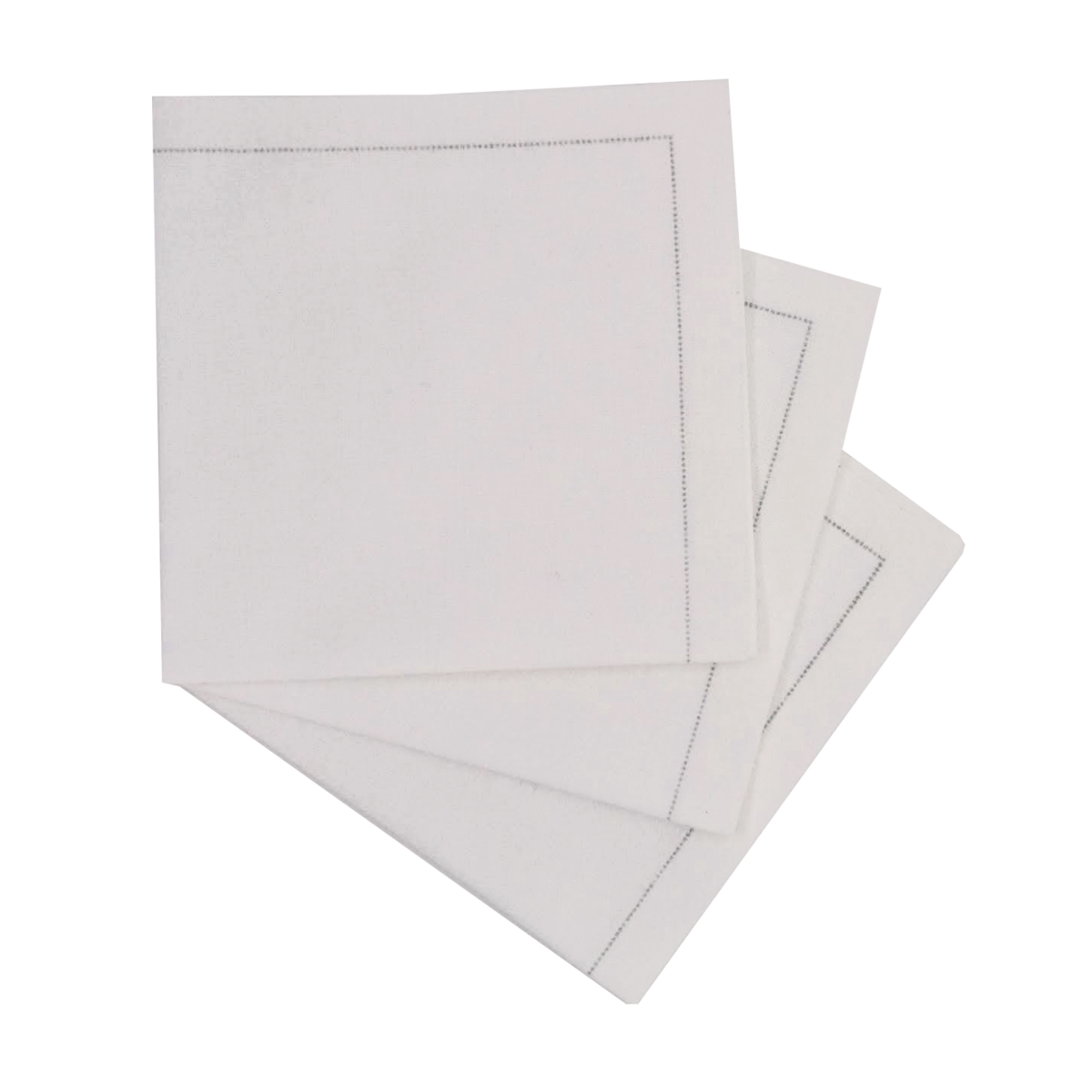 Picture of Packnwood 8NPSVCR20WH 7.9 x 7.9 in. Luxury Snow Cotton Cocktail Napkin, White