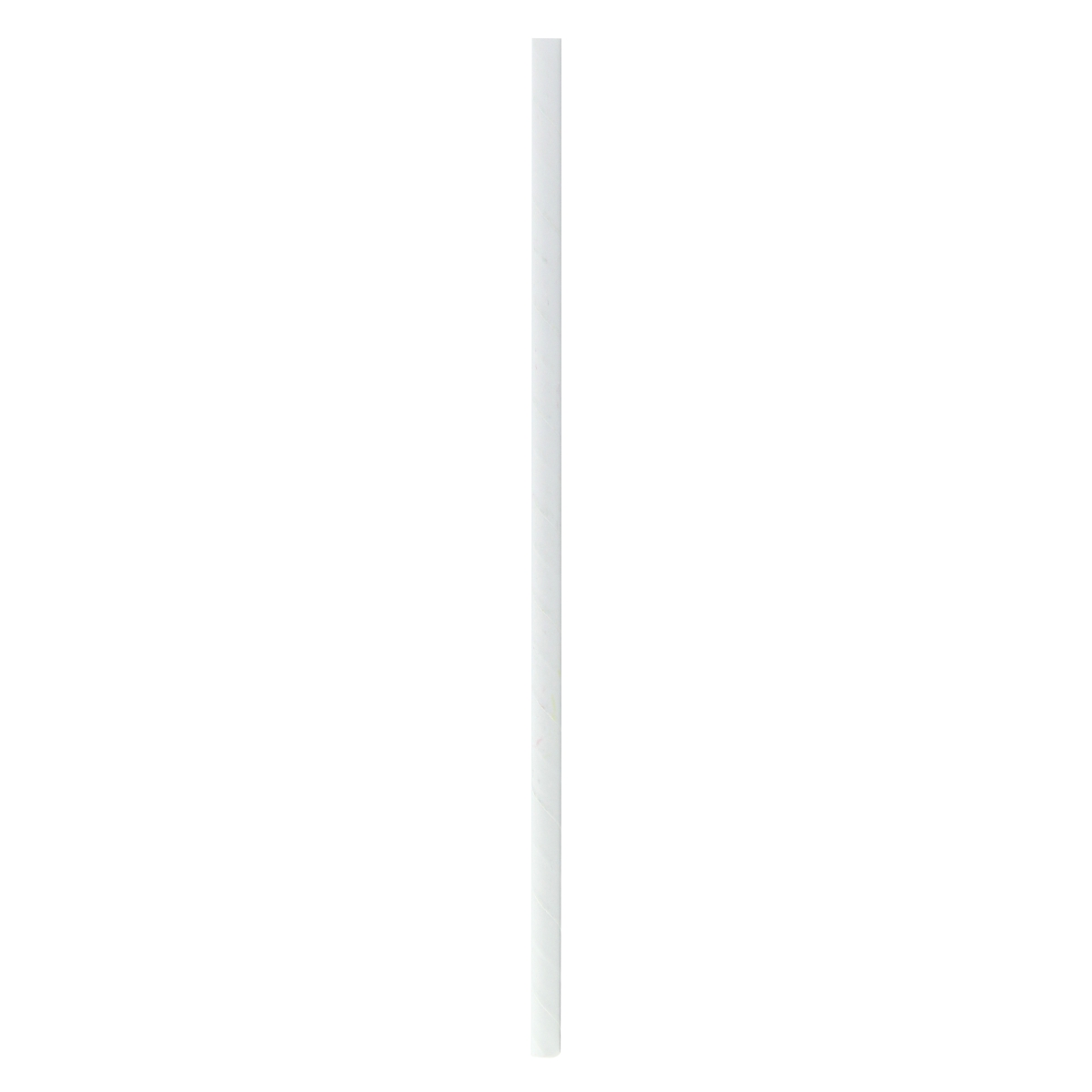 Picture of Packnwood 210CHP26WH 0.2 in. Durable Solid Paper Straws Unwrapped, White