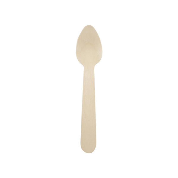 Picture of Packnwood 210CVB143 5.5 in. Small Wooden Cutlery Spoon, Natural