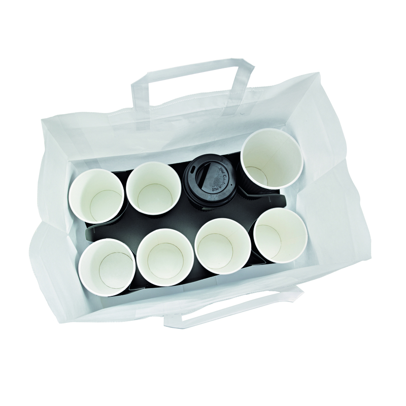 Picture of PackNwood 210CABTR Paper Carrier Bag, White