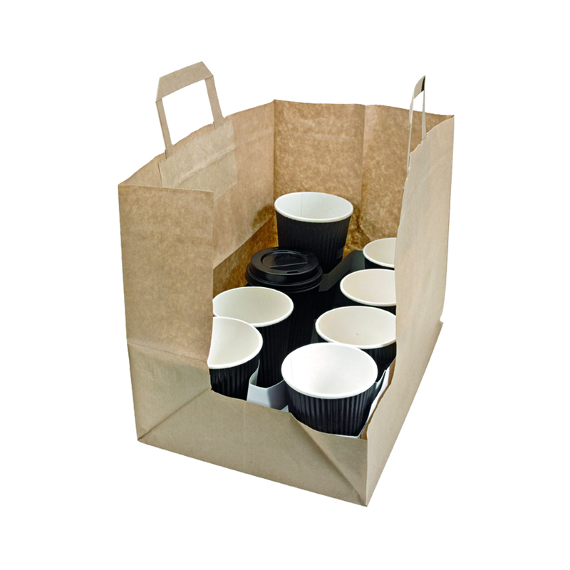 Picture of PackNwood 210CABTRBR Paper Carrier Bag, Kraft & Brown
