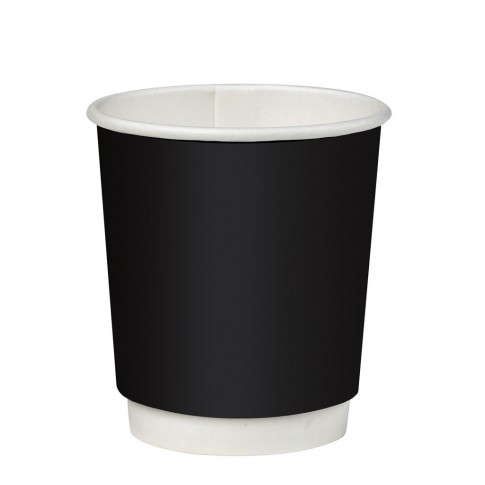 210GCDW8N Double Wall Compostable Paper Cups - Black