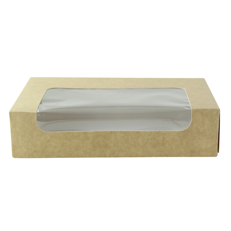 7.18 x 4.45 in. Laminated Window Box - Kraft