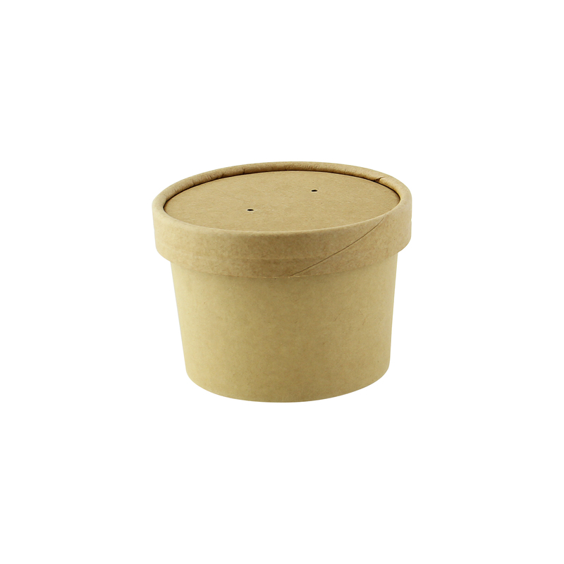 Picture of Packnwood 210LSOUP90K 3.82 in. Vented Paper Lid for Hot & Cold Foods - 500 Piece