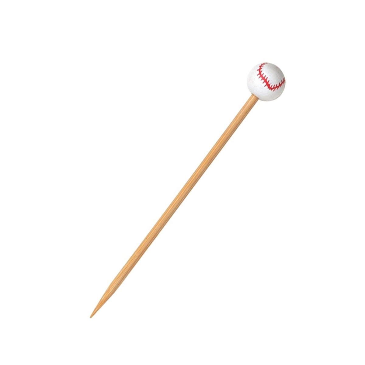Picture of Packnwood 210BBASB12 4.7 in. Bamboo Baseball Skewers - 1000 Piece