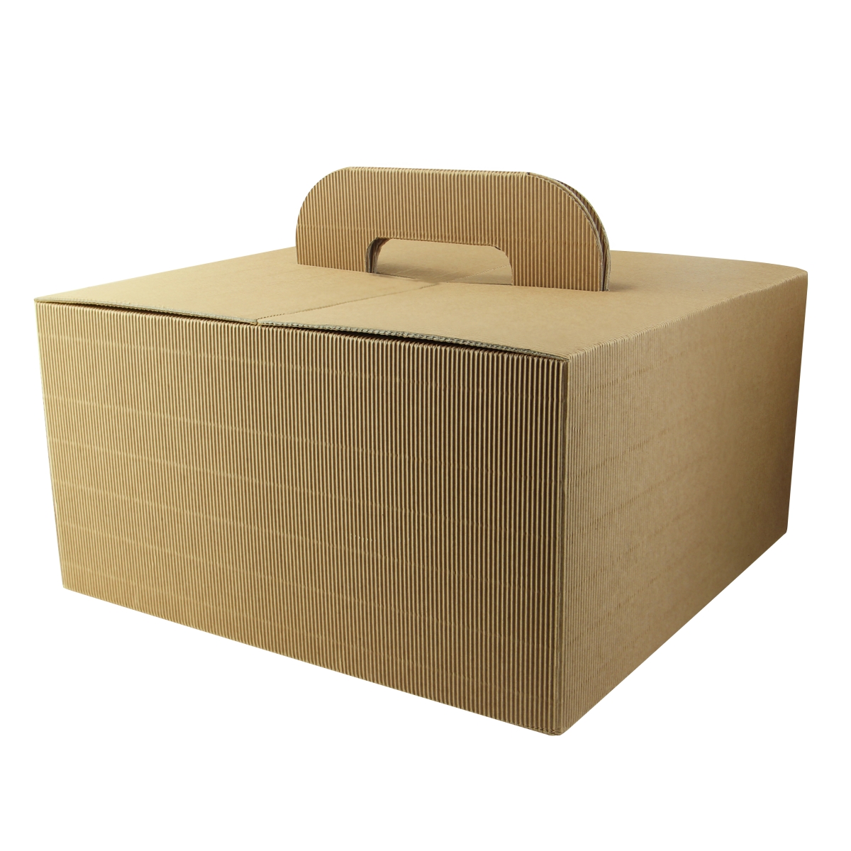 Picture of Packnwood 210LUNCHGO3 13 x 13 x 6.7 in. Take Out Lunch Box with Handles, Kraft