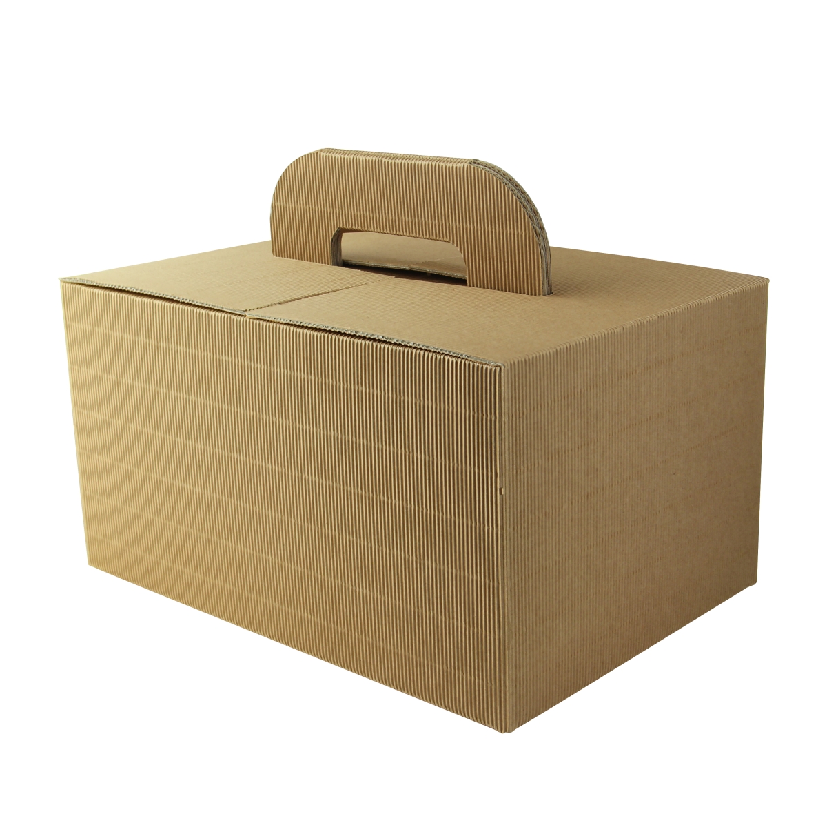 Picture of Packnwood 210LUNCHGO4 12.6 x 8.7 x 6.75 in. Take Out Lunch Box with Handles, Kraft