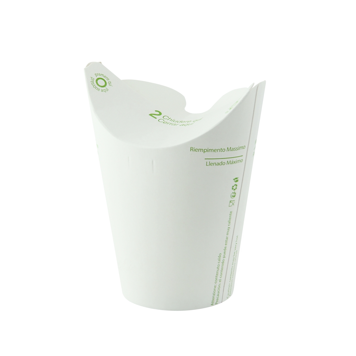 3.5 x 4.9 in. Single Wall Lid-Free Paper Cup, White
